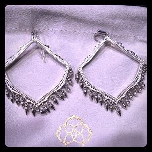 Kendra Scott Lacy Drop Earrings in Silver